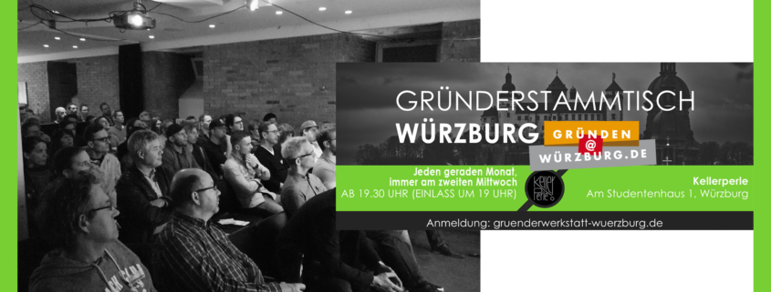 Gründerstammtisch Würzburg, Publikum,.Plakat